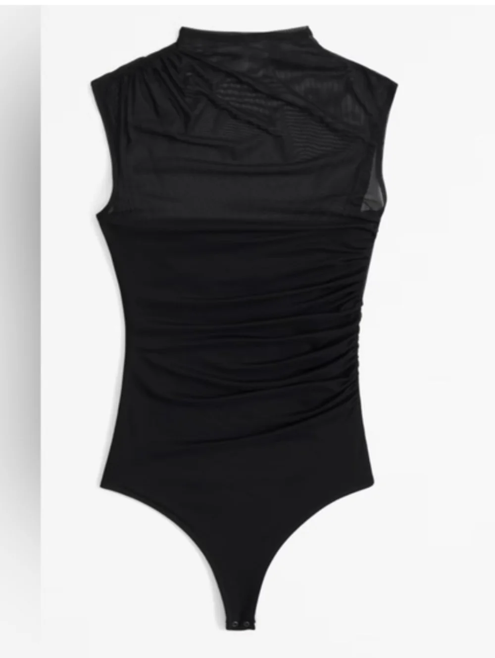 Abercrombie Draped Mesh Mockneck Bodysuit - Picture 6 of 6